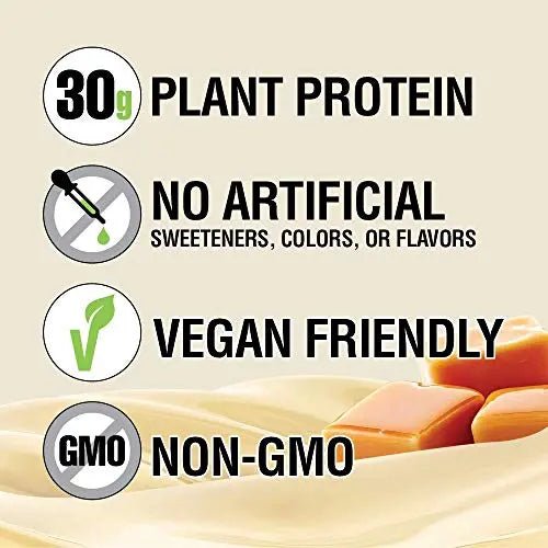 Lean Body Ready-to-Drink, Plant-Based Vegan Vanilla Caramel Protein Shake, 30g Protein - TrustMedUSA
