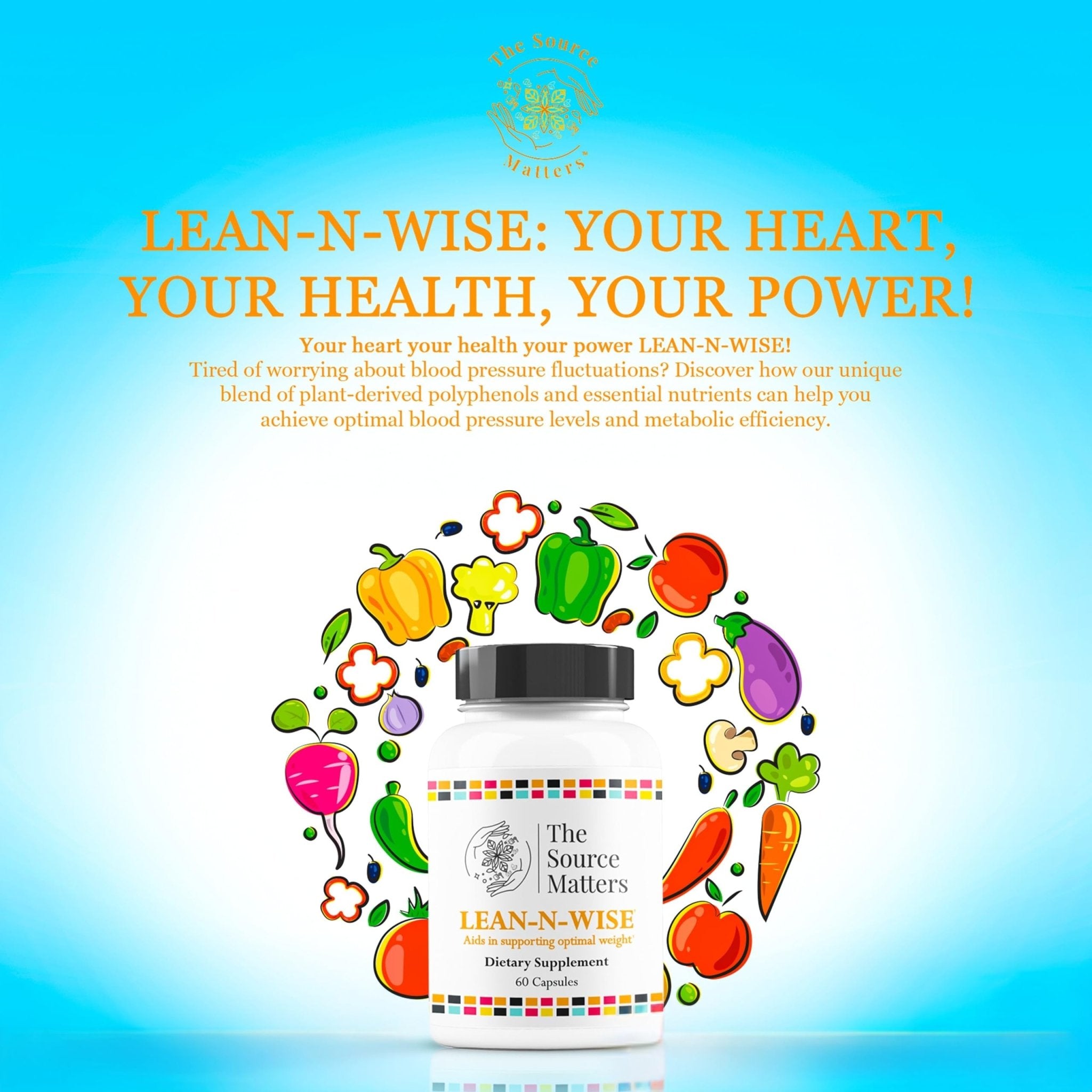 Lean-N-Wise Digestion & Energy Support with Green Coffee Bean, Hibiscus, Lemon Verbena & Magnesium Citrate | Plant-Based Formula for Daily Wellness (60 Capsules) - TrustMedUSA