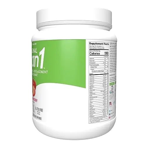 Lean1 Strawberry, 15 Serving tub, Fat Burning Meal Replacement by Nutrition53 - TrustMedUSA