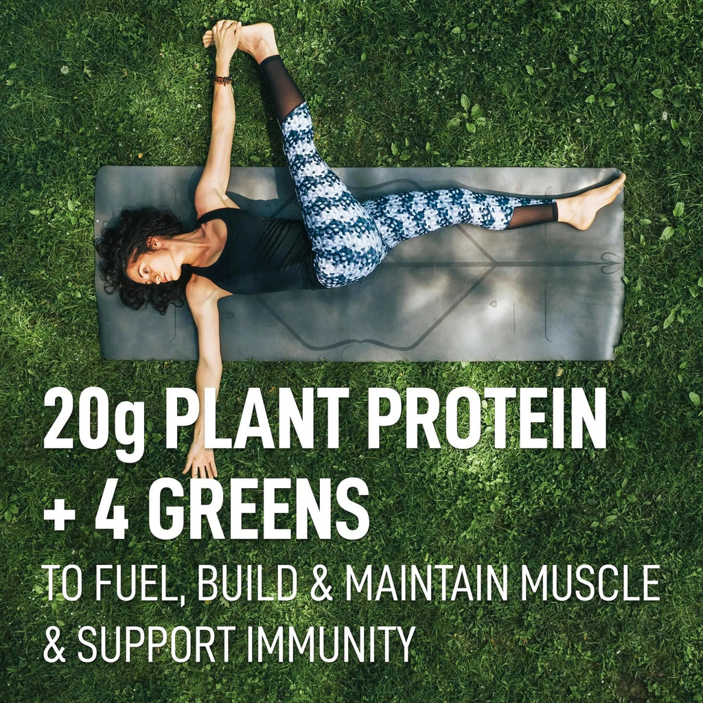 LeanFit Plant-Based Protein & Greens, Natural Berry, 20g Protein, 19 Servings, 1.25 Pound - TrustMedUSA