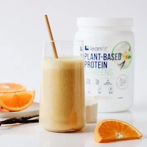 LeanFit Plant-Based Protein & Greens Natural Vanilla – 20g Plant Protein + 4 Leafy Greens - TrustMedUSA