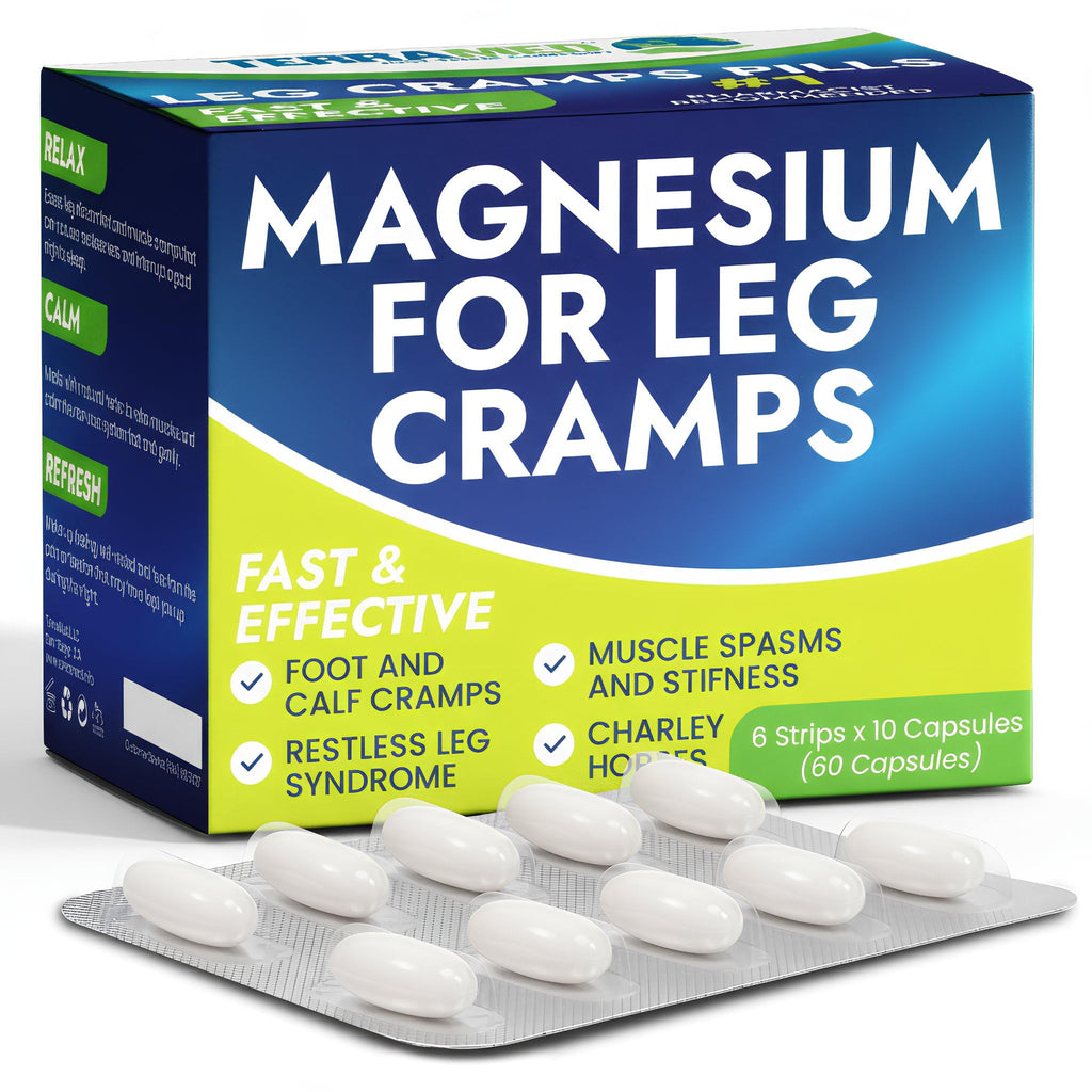 Leg Cramp Relief Pills | Pain Relief for Muscle Spasms, Soreness, & Foot and Calf Cramps | Homeopathic Medicine for Restless Legs Syndrome Relief (30 Pills) - TrustMedUSA