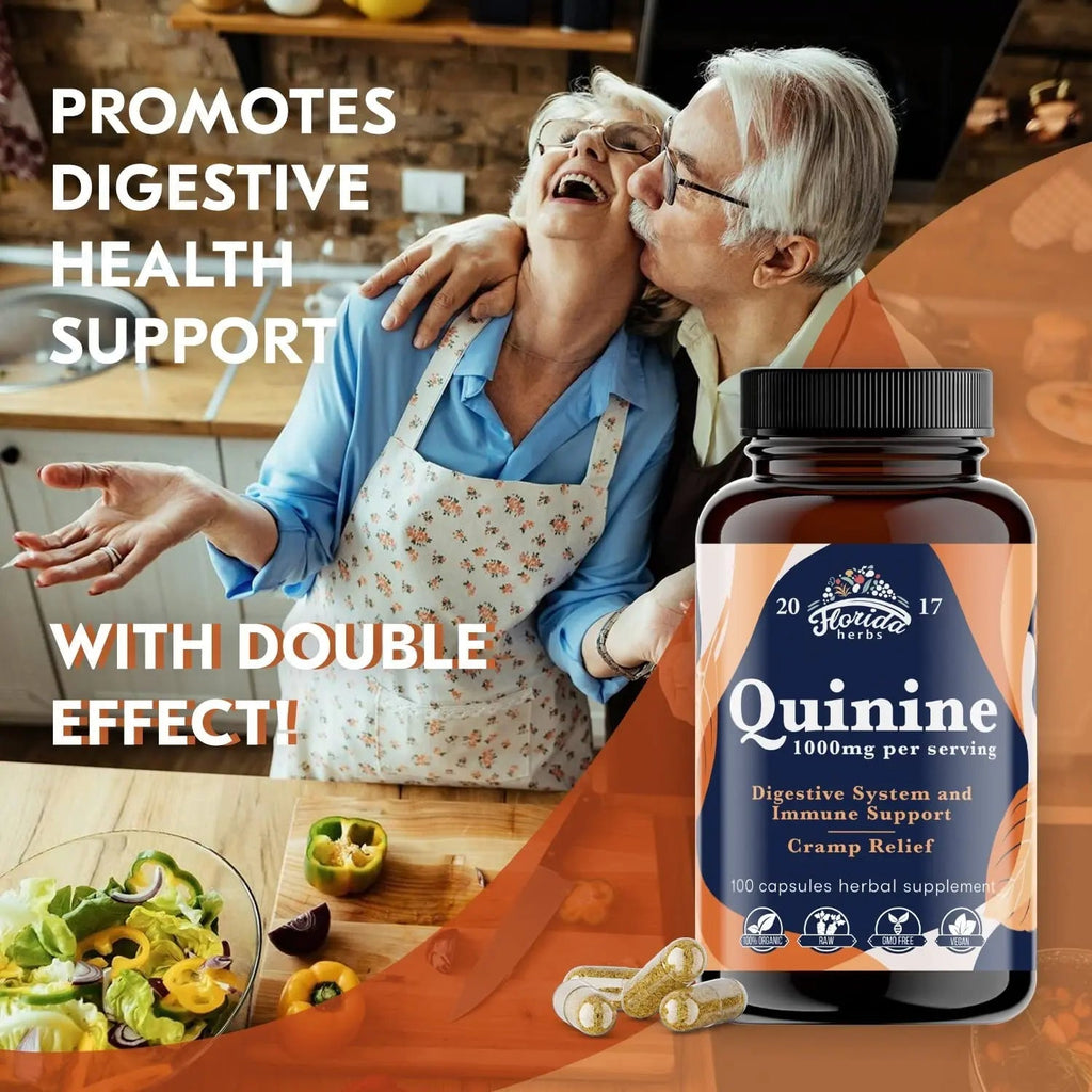 Leg Cramps Support Organic Pills - 1000 mg - Quinine Tablets for Cramp Defense - TrustMedUSA