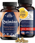 Leg Cramps Support Organic Pills - 1000 mg - Quinine Tablets for Cramp Defense - TrustMedUSA