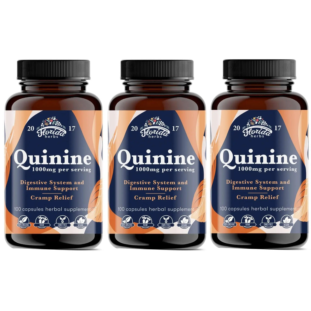 Leg Cramps Support Organic Pills - 1000 mg - Quinine Tablets for Cramp Defense - TrustMedUSA