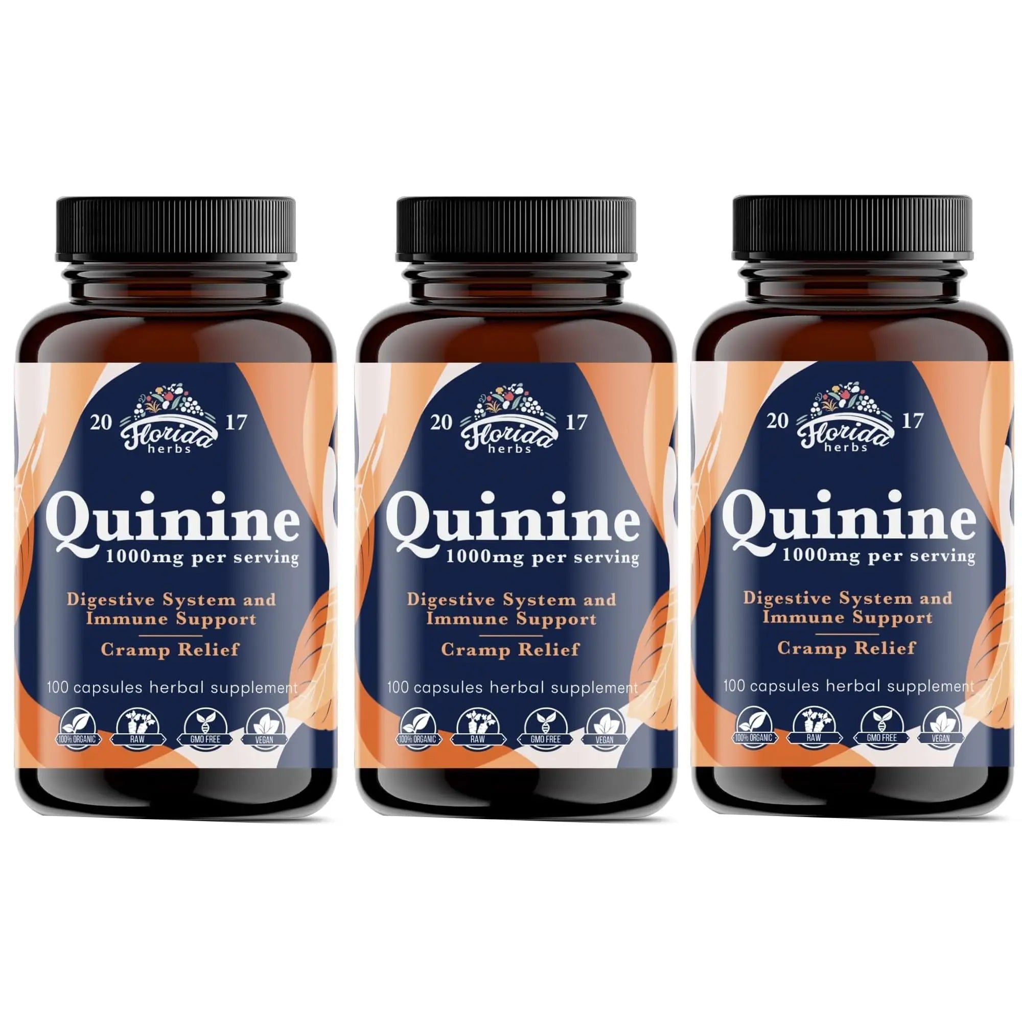 Leg Cramps Support Organic Pills - 1000 mg - Quinine Tablets for Cramp Defense - TrustMedUSA