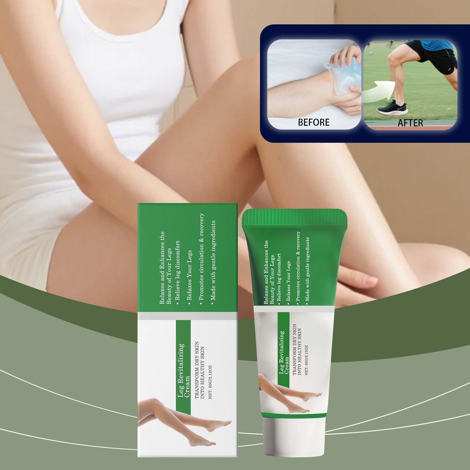 Leg Relief Cream Improves The Feeling Of Soreness And Swelling. Daily Muscle And Joint Care Massage Cream Is Suitable For Sedentary People In The Office To Reli - TrustMedUSA