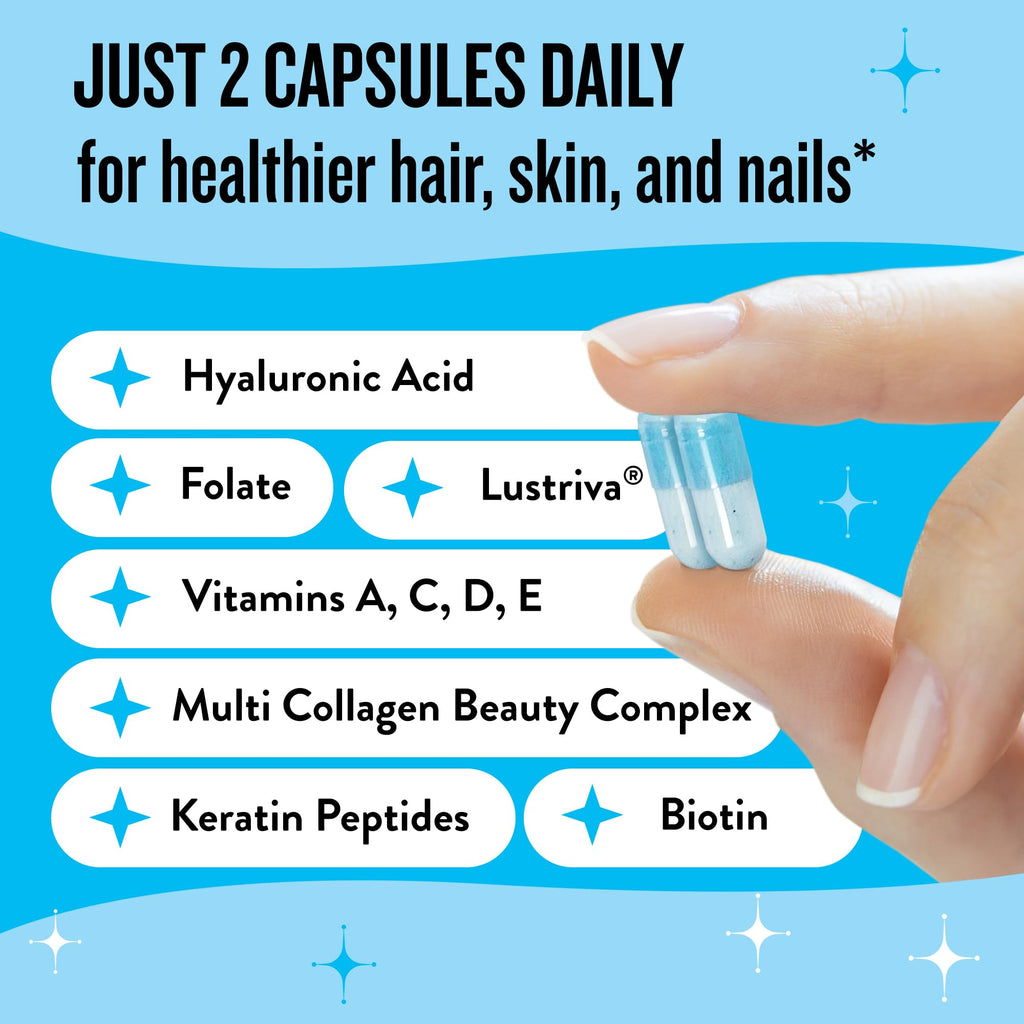Legendairy Milk Hair Growth Vitamins for Women - Biotin for Hair Growth with Collagen & Lustriva, Hair Loss Products & Supplements for Thinning, Thicker, Fuller, Stronger Skin & Nails, Mane Event™ - TrustMedUSA