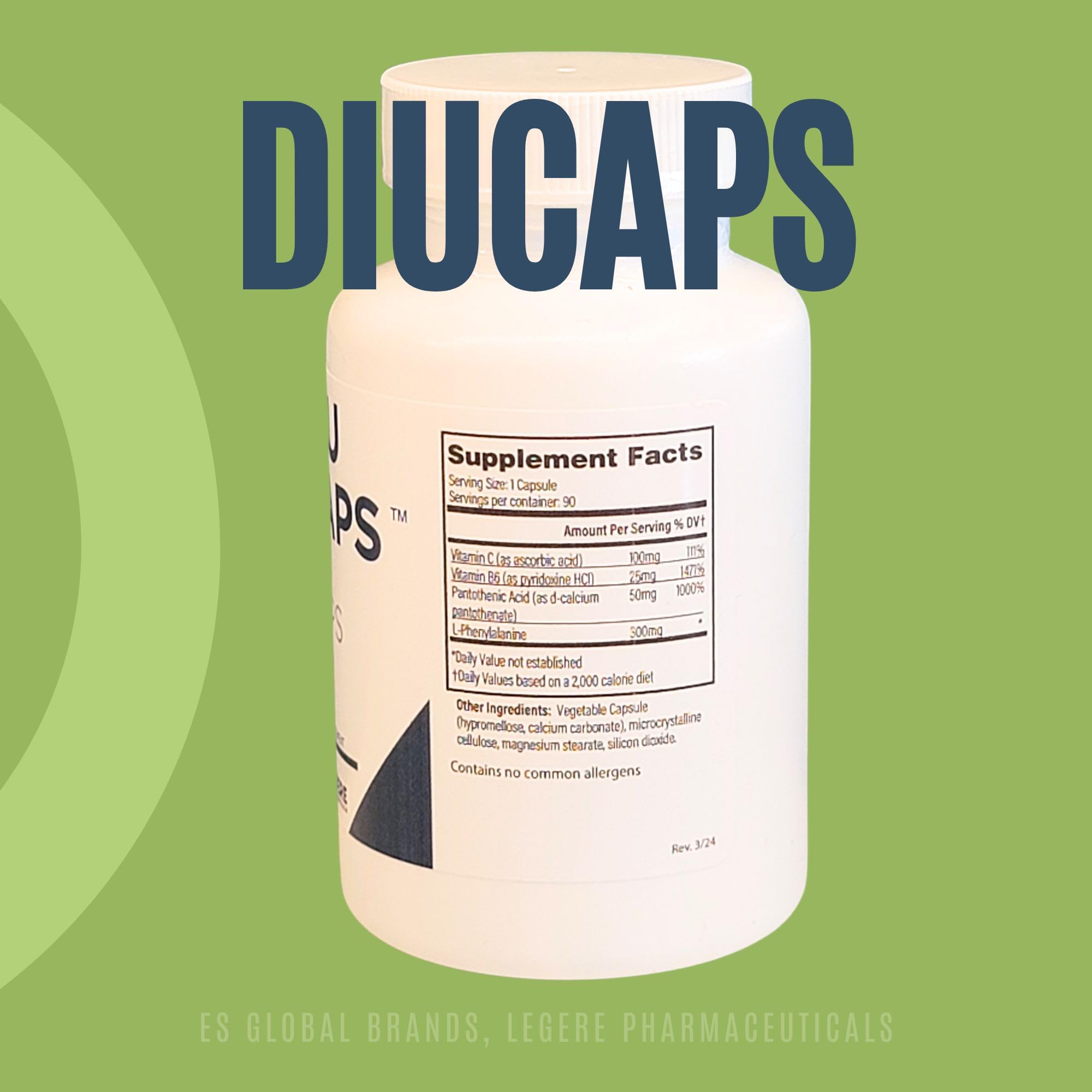 Legere Pharmaceuticals Diucaps 90 Capsules - TrustMedUSA