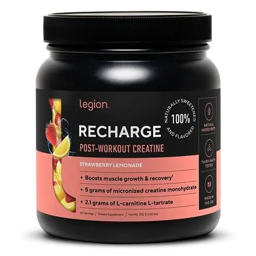 Legion Recharge Post Workout Supplement - All Natural Muscle Builder & Recovery Drink - TrustMedUSA