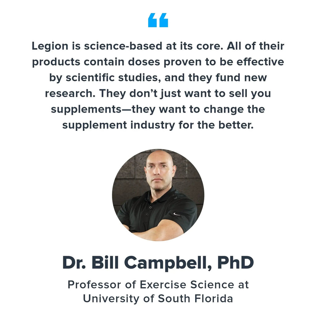 LEGION Whey+ Vanilla Whey Isolate Protein Powder from Grass Fed Cows - Low Carb - TrustMedUSA