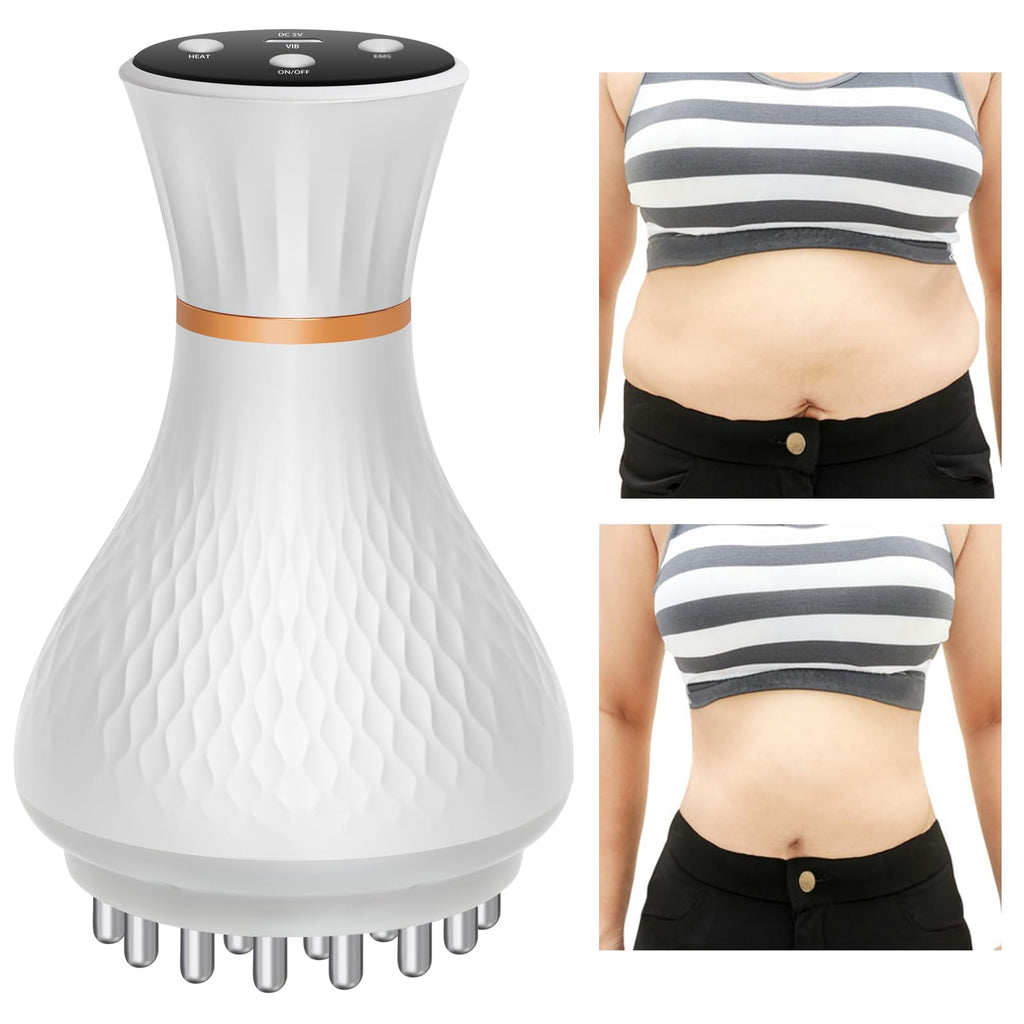 lemonforts Lymphatic Drainage Massager – Portable Cellulite Massage Tool with 19 Intensity Levels for Relaxing Neck, Legs, Arms & Belly - Maple Wellness Supplements