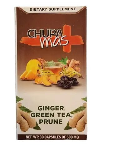 Lenico Comercializadora ChupaMas 60 Capsules Ginger, Green Tea, Prune, Artichoke - TrustMedUSA