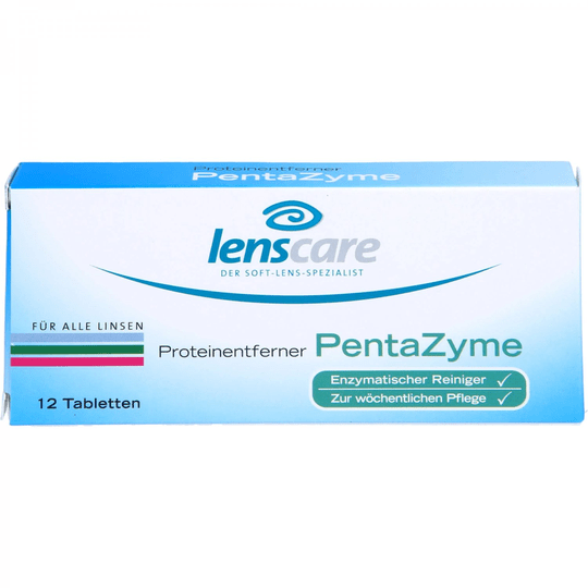 LENSCARE PentaZyme protein remover tablets 12 pcs - TrustMedUSA