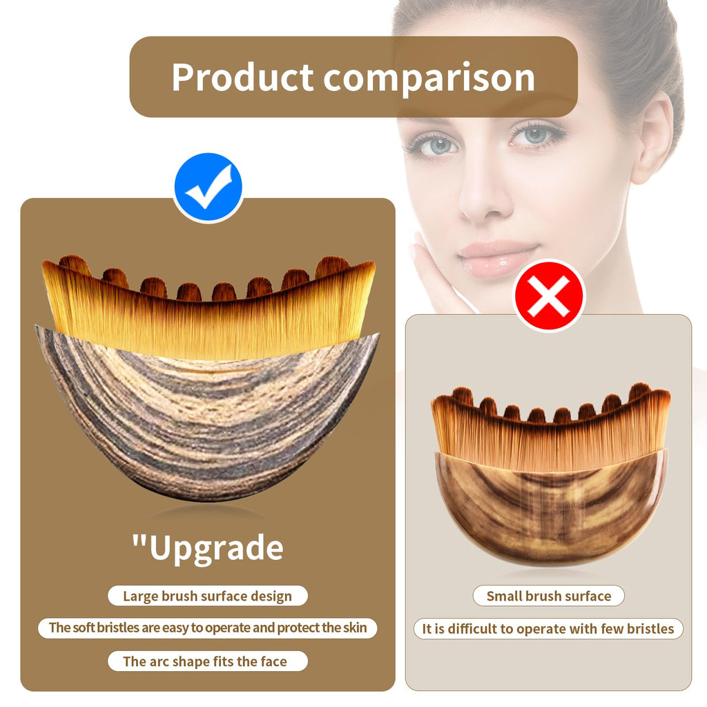LEPIAOPIAO Upgrade Lymphatic Contour Face Brush,Lymphatic Drainage Brush,Dry Lymphatic Drainage Massager,Ergonomically Designed to Fit The Skin Precisely - Maple Wellness Supplements