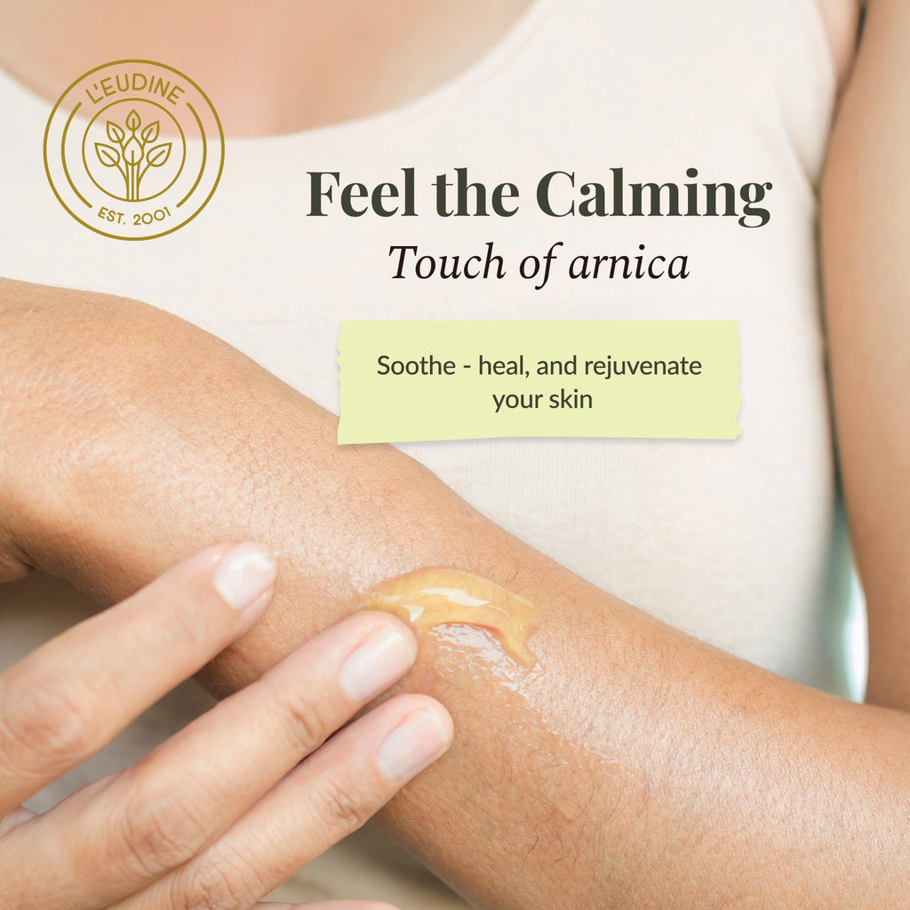 L’EUDINE Arnica Gel – Pack of 3 – Extra Strength for Bruise Relief, Wonder-Plant for Treating Muscle Soreness, Bruising, and Swelling - Fast Absorbing, Natural Formula - TrustMedUSA