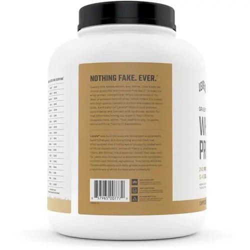 Levels Grass Fed 100% Whey Protein, No Hormones, Cappuccino, 5LB - TrustMedUSA