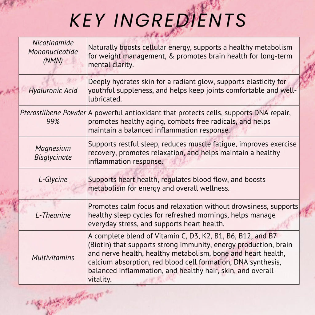 Leverage Mixed Berries Anti–Aging Supplement & Longevity Mix - Daily Wellness Multivitamin Powder with Hyaluronic Acid, L-Glycine & Magnesium for Skin, Energy, Cognitive Function & Joint–30 Servings - TrustMedUSA