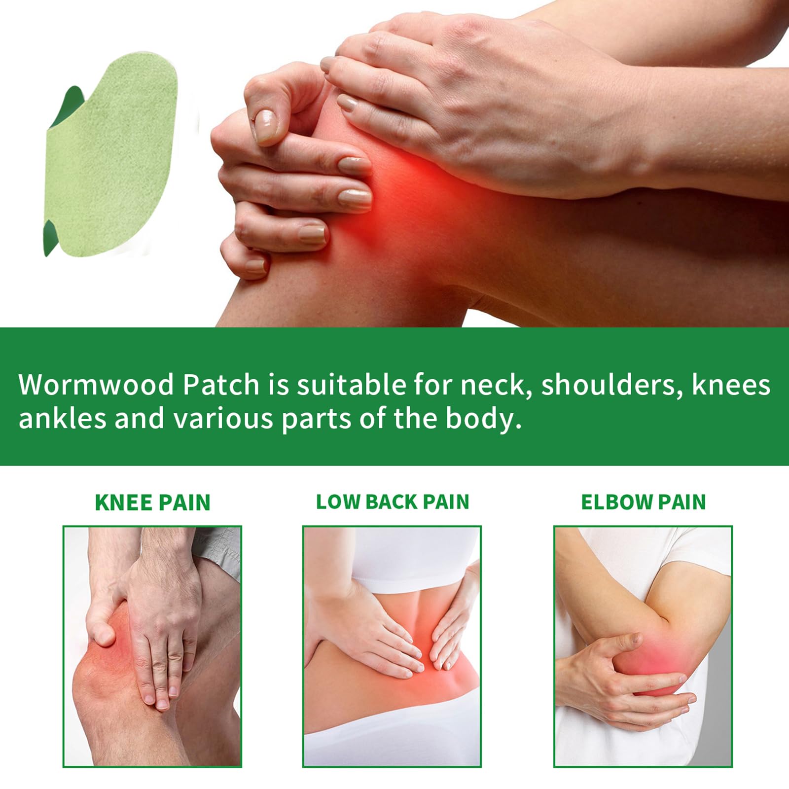 Leytearoo Knee Paches, 48PCS Herbal Knee Patch,Pain Relief Patches,One Pair Knee Sleeves,Long Lasting Relief of Joint - TrustMedUSA