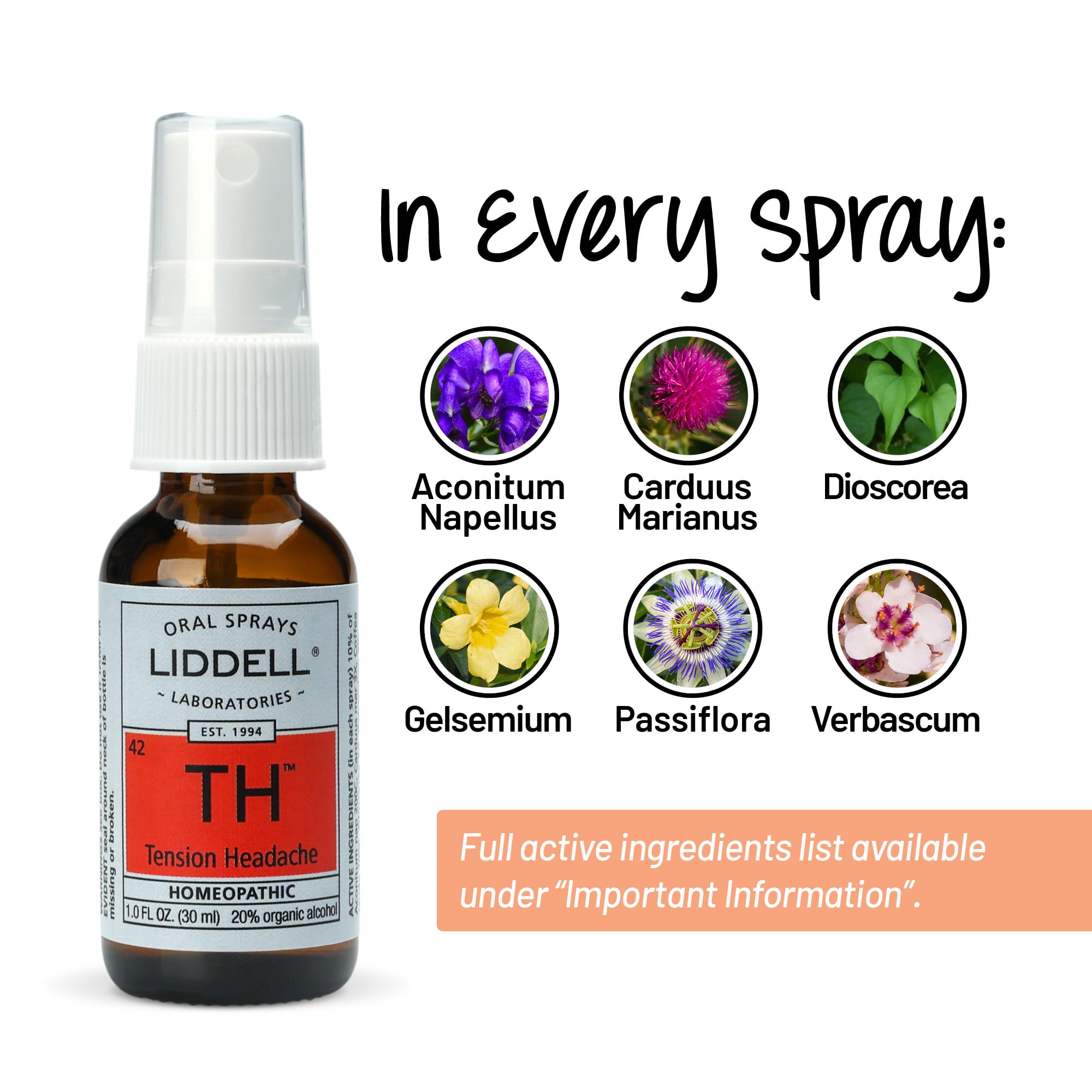 Liddell Homeopathic Tension Headache, 1 Ounce - TrustMedUSA
