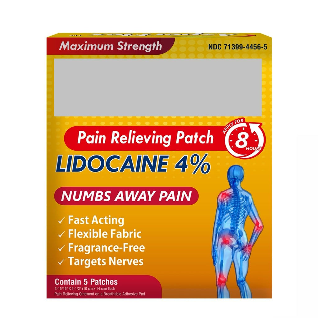 Lidocaine 4% 8-Hour Pain Relief Patch by Akron Pharma - TrustMedUSA