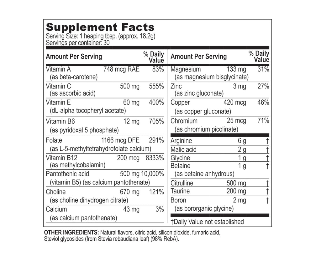Life Enhancement InnerPower with Stevia |Amino Acids, B Vitamins, Choline, Folate, Minerals, and More | 30 Servings - TrustMedUSA