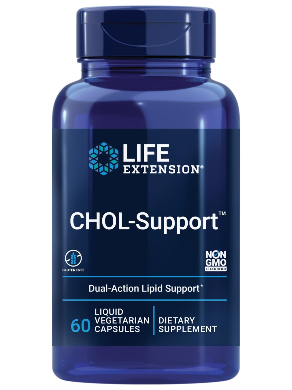 Life Extension CHOL-Support™, Helps Maintain Already Healthy Cholesterol, Heart Health, Artichoke Leaf Extract, Vitamin B5 pantethine, Gluten-Free, Non-GMO, Vegetarian, 60 Capsules - TrustMedUSA