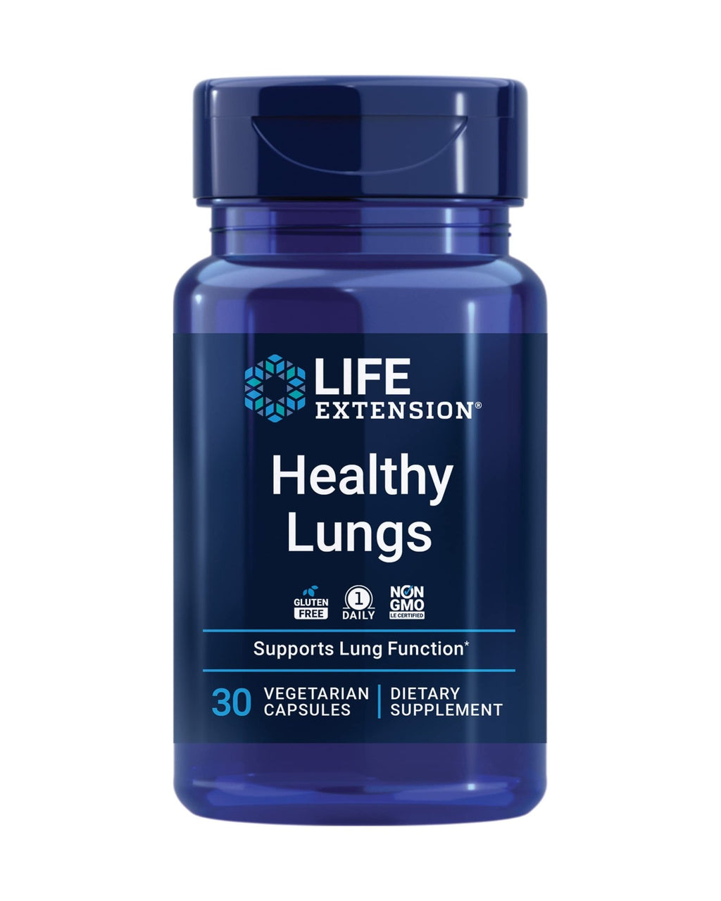 Life Extension Healthy Lungs, Respiratory Supplement, Lung Protection, Boswellia Serrata, Saffron Extract, Once-Daily, Gluten Free, Non-GMO, Vegetarian, 30 Capsules - TrustMedUSA