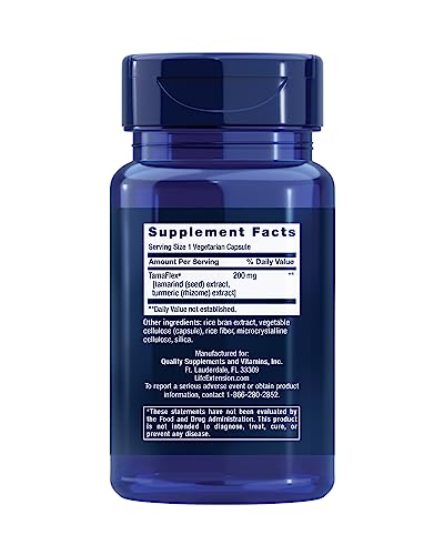Life Extension Joint Mobility, relieves Minor Knee discomfort & Improves Range of Motion, Turmeric & Tamarind, Gluten-Free, Non-GMO, Vegetarian, 60 Capsules - TrustMedUSA