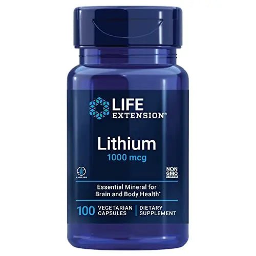 Life Extension Lithium 1000 mcg - for Brain Health, Anti-Aging & Longevity - TrustMedUSA
