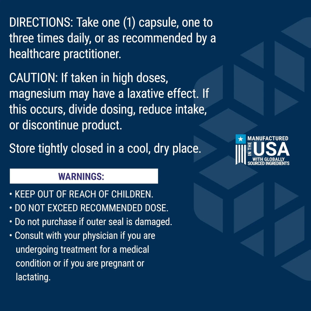 Life Extension Magnesium Caps, 500 mg, Magnesium Oxide, Citrate, and Succinate, Heart Health, Healthy Bones, Metabolism Support, 100 Vegetarian Capsules - TrustMedUSA