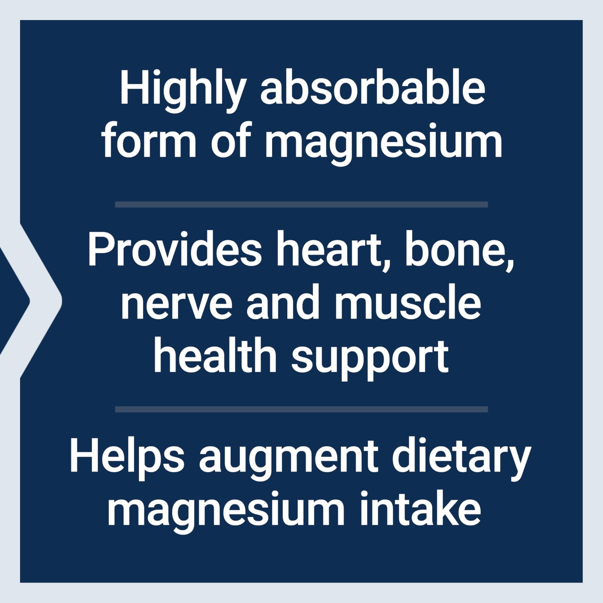 Life Extension Magnesium Glycinate, Heart Health, Bone Health, Nerve and Muscle Support, Highly absorbable, Gluten-Free, Non-GMO - TrustMedUSA
