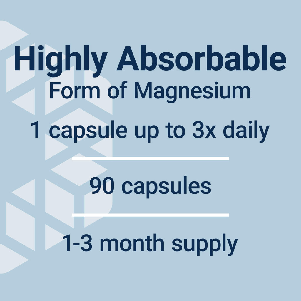Life Extension Magnesium Glycinate, Heart Health, Bone Health, Nerve and Muscle Support, Highly absorbable, Gluten-Free, Non-GMO - TrustMedUSA