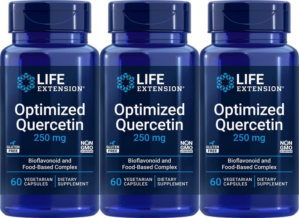 Life Extension Optimized Quercetin Capsules, 60 Vegetarian Capsules (Pack of 3) - TrustMedUSA