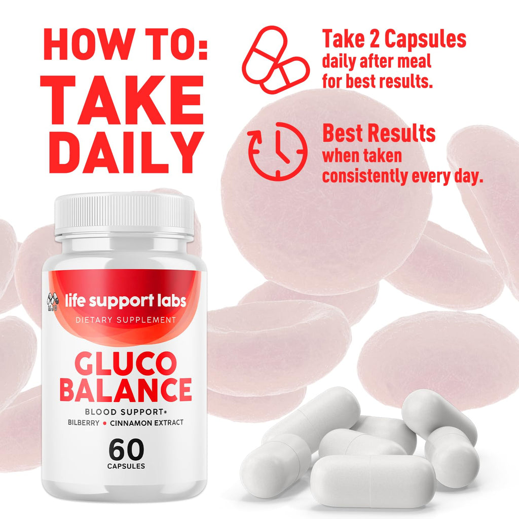 Life Support Labs Capsules, Official LifeSupportLabs Blood Health Pills with All Natural Ingredients, Life Support Labs Advanced Health & Wellness with Premium Vitamins for Women & Men (60 Capsules) - TrustMedUSA