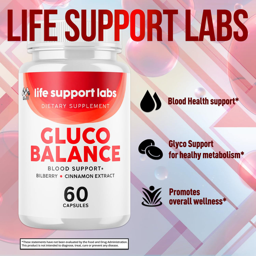 Life Support Labs Capsules, Official LifeSupportLabs Blood Health Pills with All Natural Ingredients, Life Support Labs Advanced Health & Wellness with Premium Vitamins for Women & Men (60 Capsules) - TrustMedUSA