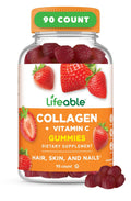 Lifeable Collagen Peptides Gummies | 100mg with Vitamin C | Great Tasting Collagen Supplements | Vegetarian Hair Skin and Nails Gummies | Collagen Gummies for Adults, Men, Women | 90 Gummies - Maple Wellness Supplements