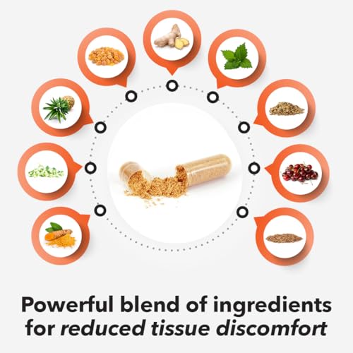 LifeSeasons Inflamma-X Joint & Tissue Support Supplement – Supports Muscle Comfort, Recovery & Flexibility – Herbal Formula with Turmeric, Bromlein, Boswellia & Protease Enzymes – 60 Capsules - TrustMedUSA