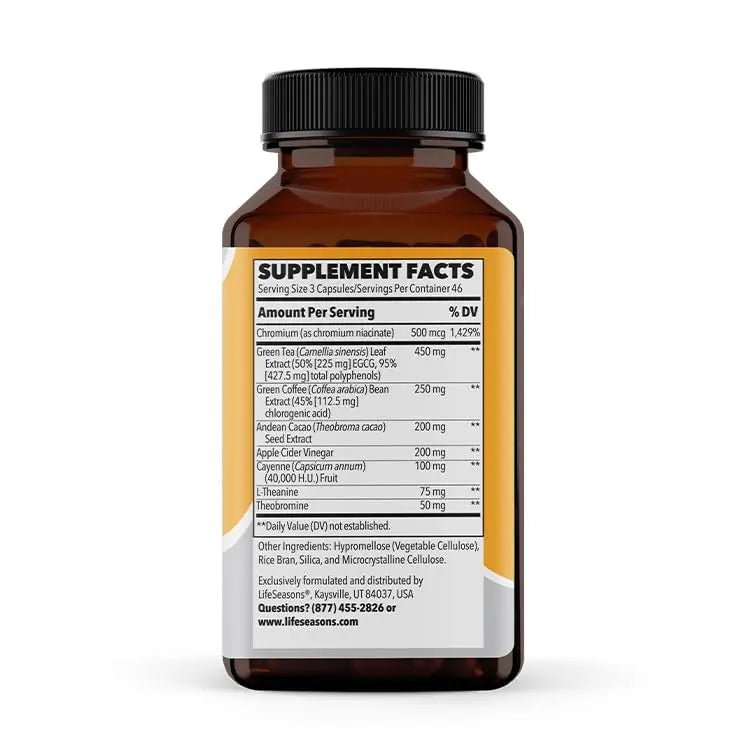 LifeSeasons - Metabolism - Weight Control Support and Energy Booster Supplement - TrustMedUSA