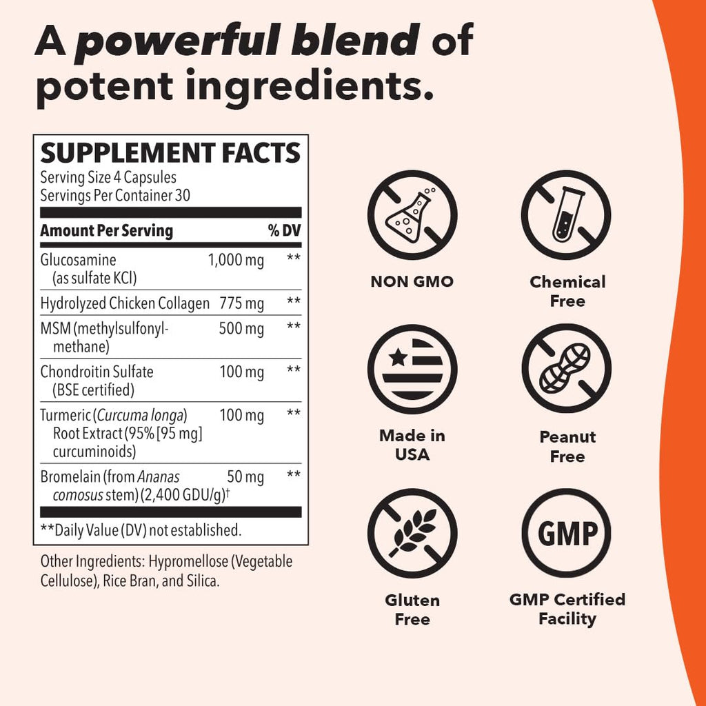 LifeSeasons Mobili-T - Joint Support Supplement - Reduces Aches & Discomforts - Increase Range of Motion - Rebuild Tissue & Cartilage - MSM Chondroitin Collagen Glucosamine & Turmeric - 208 Capsules - TrustMedUSA