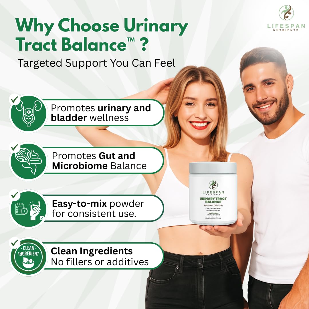 LifeSpan Nutrients D Mannose with Cranberry and Probiotics Powder Supports Urinary Tract and Bladder Health Easy Mix Drink Vegan Gluten Free 30 Servings - TrustMedUSA