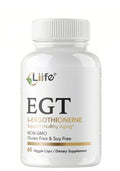 LIIFE L-Ergothioneine Supplement (EGT) 30mg,Compound Antioxidant Supplement (May Support Longevity and Healthy Aging) Promotes Skin Health，60 Capsules，Non-GMO, Gluten Free, Vegan Safe - TrustMedUSA