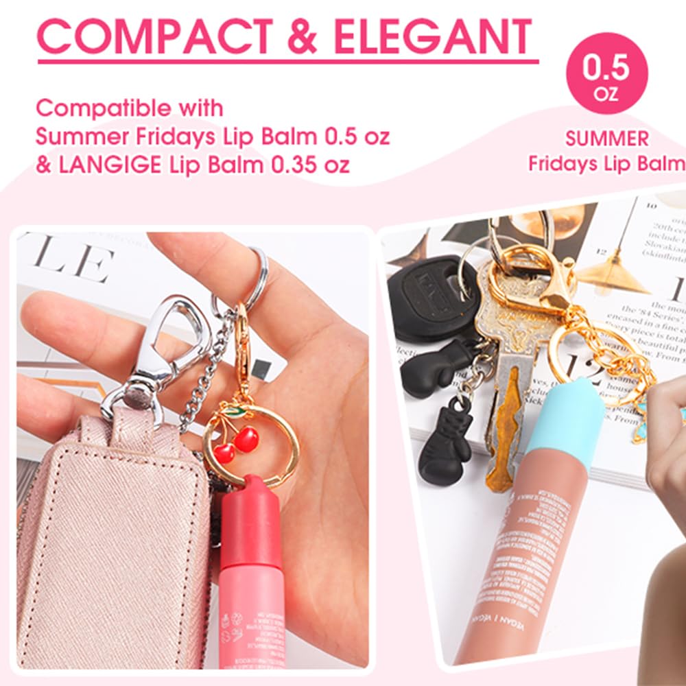 Limpskys keychain cap for Summer Fridays 0.5 Oz Lip Balm,lip gloss cap keychain（No Lip Balm） - TrustMedUSA