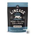 Lineage Provisions 100% Grass Fed Collagen Powder UNFLAVORED – Hydrolyzed Bovine Collagen Peptides with Trachea, Scapula, Eggshell Membrane – Collagen Protein Powder with Vitamin C – 30 Servings - Maple Wellness Supplements
