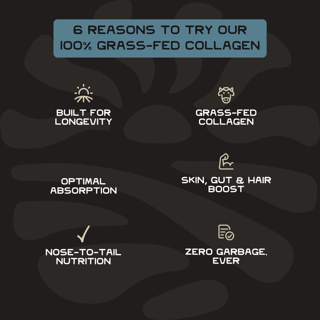 Lineage Provisions 100% Grass Fed Collagen Powder UNFLAVORED – Hydrolyzed Bovine Collagen Peptides with Trachea, Scapula, Eggshell Membrane – Collagen Protein Powder with Vitamin C – 30 Servings - Maple Wellness Supplements