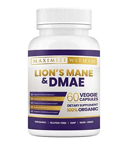 Lion's Mane & DMAE Capsules: Enhance Memory, Boost Mental Clarity - TrustMedUSA