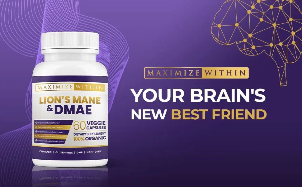 Lion's Mane & DMAE Capsules: Enhance Memory, Boost Mental Clarity - TrustMedUSA