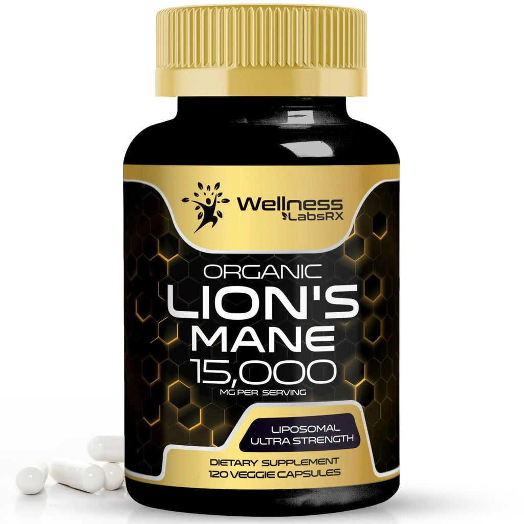 Lions Mane Supplement Capsules - 120 Count - Mushroom Supplement, Brain Supplements - TrustMedUSA