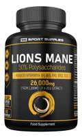 Lions Mane Supplement High Strength 26,000mg Plus 5 Vitamins - TrustMedUSA