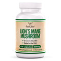 Lions Mane Supplement Mushroom Capsules (Two Month Supply - 120 Count) for Brain - TrustMedUSA